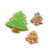 Снимка на Комплект форми за сладки Tescoma Delicia, коледна елха, 4 размера