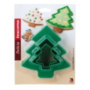 Снимка на Комплект форми за сладки Tescoma Delicia, коледна елха, 4 размера