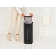 Снимка на Кош за пране Brabantia 35L, Matt Black, пластмасов капак
