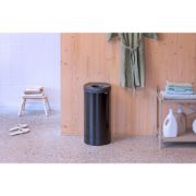 Снимка на Кош за пране Brabantia 35L, Matt Black, пластмасов капак