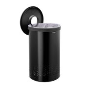 Снимка на Кош за пране Brabantia 60L, Matt Black, пластмасов капак