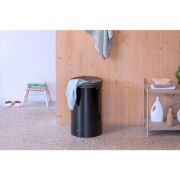 Снимка на Кош за пране Brabantia 60L, Matt Black, пластмасов капак