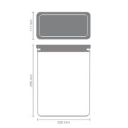 Снимка на Кутия за съхранение на продукти Brabantia Tasty+ Stackable 5.4L, Dark Grey