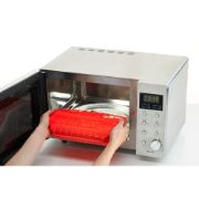 Снимка на Съд за готвене на пара в микровълнова с решетка Lekue, 3-4 порции