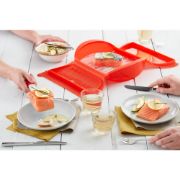 Снимка на Съд за готвене на пара в микровълнова с решетка Lekue, 3-4 порции