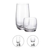 Снимка на Комплект за аперитив и безалкохолно Bohemia Royal Party 8 части