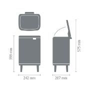 Снимка на Кош за смет Brabantia Bo Small Hi 7L, Matt Black