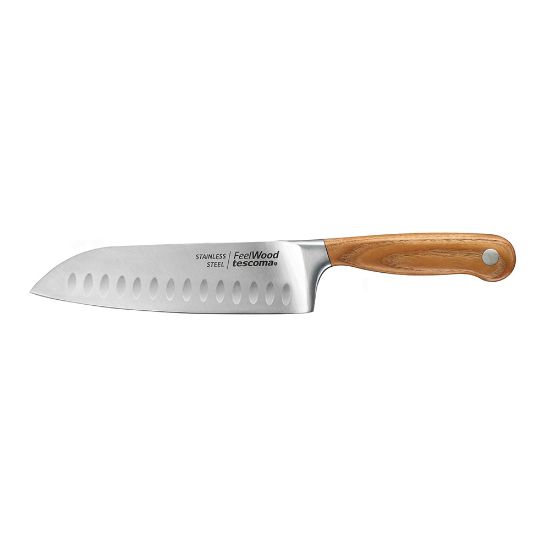 Снимка на Нож японски Tescoma FeelWood Santoku 17cm