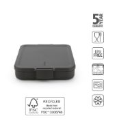 Снимка на Кутия за обяд Brabantia Make&Take 1.1L, Dark Grey, плоска
