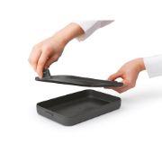 Снимка на Кутия за обяд Brabantia Make&Take 1.1L, Dark Grey, плоска