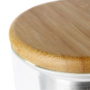 Снимка на Чаша за чай с цедка VIVA Minima 500ml, бамбуково капаче за запарка