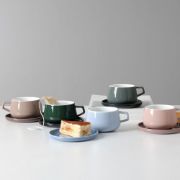 Снимка на Чаша за чай с подложна чинийка VIVA Classic Pine Green 250ml,  порцелан