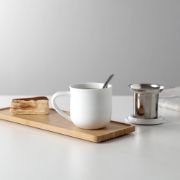 Снимка на Чаша за чай с цедка VIVA Minima Pure White 350ml