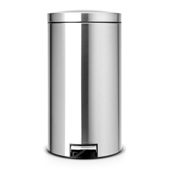 Снимка на Кош за смет с педал Brabantia Silent Twin 2x20L, Matt Steel Fingerprint Proof