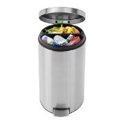 Снимка на Кош за смет с педал Brabantia Silent Twin 2x20L, Matt Steel Fingerprint Proof