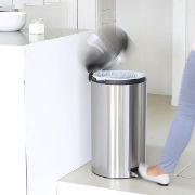 Снимка на Кош за смет с педал Brabantia Silent Twin 2x20L, Matt Steel Fingerprint Proof