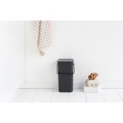 Снимка на Кош за смет за разделно събиране Brabantia Sort&Go 12L, Grey