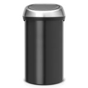 Снимка на Кош за смет Brabantia Touch Bin 60L, Matt Black, FPP капак