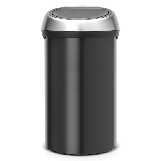 Снимка на Кош за смет Brabantia Touch Bin 60L, Matt Black, FPP капак