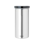 Снимка на Буркан за 18 броя кафе-капсули Brabantia Matt Steel Fingerprint Proof, Grey Lid