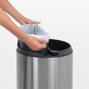Снимка на Кош за смет Brabantia Touch Bin 2x20L, Brilliant Steel