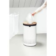 Снимка на Кош за пране Brabantia 60L, White, корков капак