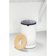 Снимка на Кош за пране Brabantia 60L, White, корков капак