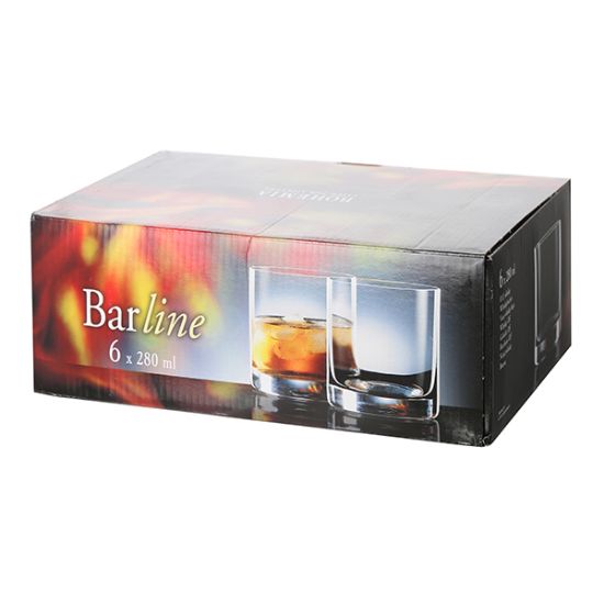 Снимка на Чаша за водка Bohemia Royal Barline 280ml, 6 броя