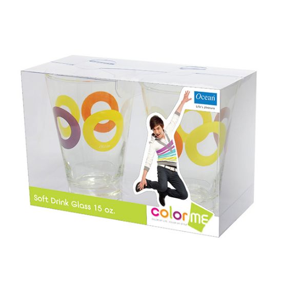 Снимка на Чаша за вода Ocean Color Me 3B16115 02G0004 435ml, 2 броя