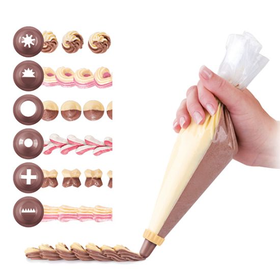 Снимка на Комплект пош с 6 приставки и торбичка двойна Tescoma Delicia