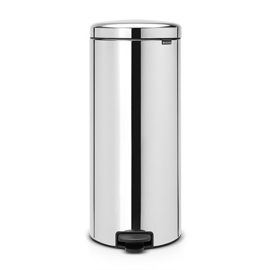 Снимка на Кош за смет с педал Brabantia NewIcon 30L, Brilliant Steel, метална кофа