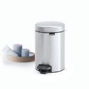 Снимка на Кош за смет с педал Brabantia NewIcon 3L, Matt Steel Fingerprint Proof