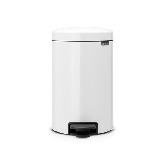 Снимка на Кош за смет с педал Brabantia NewIcon 12L, White, метална кофа