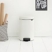 Снимка на Кош за смет с педал Brabantia NewIcon 12L, White, метална кофа