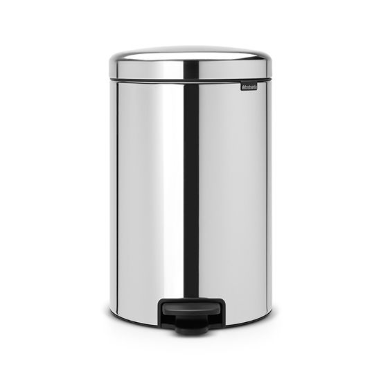 Снимка на Кош за смет с педал Brabantia NewIcon 20L, Brilliant Steel, метална кофа