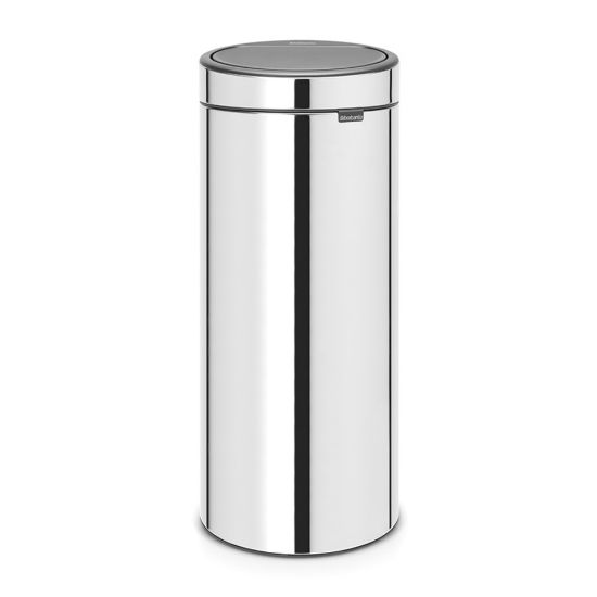 Снимка на Кош за смет Brabantia Touch Bin New 30L, Brilliant Steel
