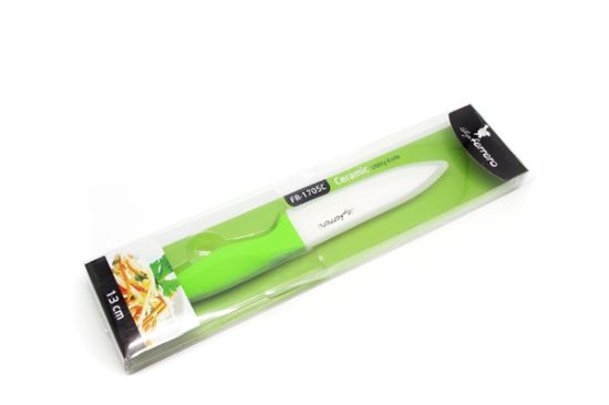 Снимка на Нож Luigi Ferrero FR-1705C 13cm, керамичен, зелен