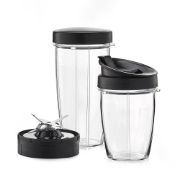 Снимка на Нутри блендер Muhler MNB-1200, 1200W, 6 ножа, 2 чаши, Old Gold