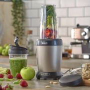 Снимка на Нутри блендер Muhler MNB-1200, 1200W, 6 ножа, 2 чаши, Old Gold