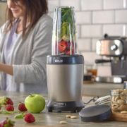 Снимка на Нутри блендер Muhler MNB-1200, 1200W, 6 ножа, 2 чаши, Old Gold