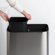Снимка на Кош за смет Brabantia Bo Touch Hi 2x30L, Matt Steel Fingerprint Proof