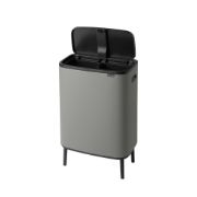 Снимка на Кош за смет Brabantia Bo Touch Hi 2x30L, Mineral Concrete Grey