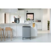 Снимка на Кош за смет Brabantia Bo Touch Hi 2x30L, Mineral Concrete Grey