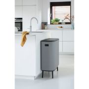 Снимка на Кош за смет Brabantia Bo Touch Hi 2x30L, Mineral Concrete Grey