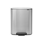 Снимка на Кош за смет Brabantia Bo Pedal 2x30L, Matt Steel Fingerprint Proof