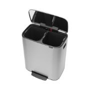 Снимка на Кош за смет Brabantia Bo Pedal 2x30L, Matt Steel Fingerprint Proof