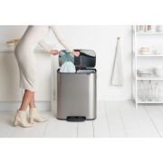 Снимка на Кош за смет Brabantia Bo Pedal 2x30L, Matt Steel Fingerprint Proof