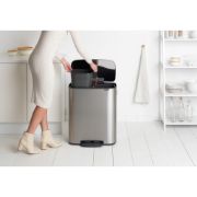 Снимка на Кош за смет Brabantia Bo Pedal 2x30L, Matt Steel Fingerprint Proof