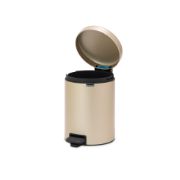 Снимка на Кош за смет с педал Brabantia NewIcon 5L, Metallic Gold