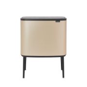 Снимка на Кош за смет Brabantia Bo Touch 11+23L, Metallic Gold